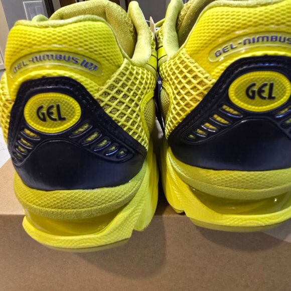 ASICS GEL-NIMBUS 10.1 1203A599 300 Kelp Lemon Spark Sports Style Shoes MENS 10.5 - Picture 5 of 15